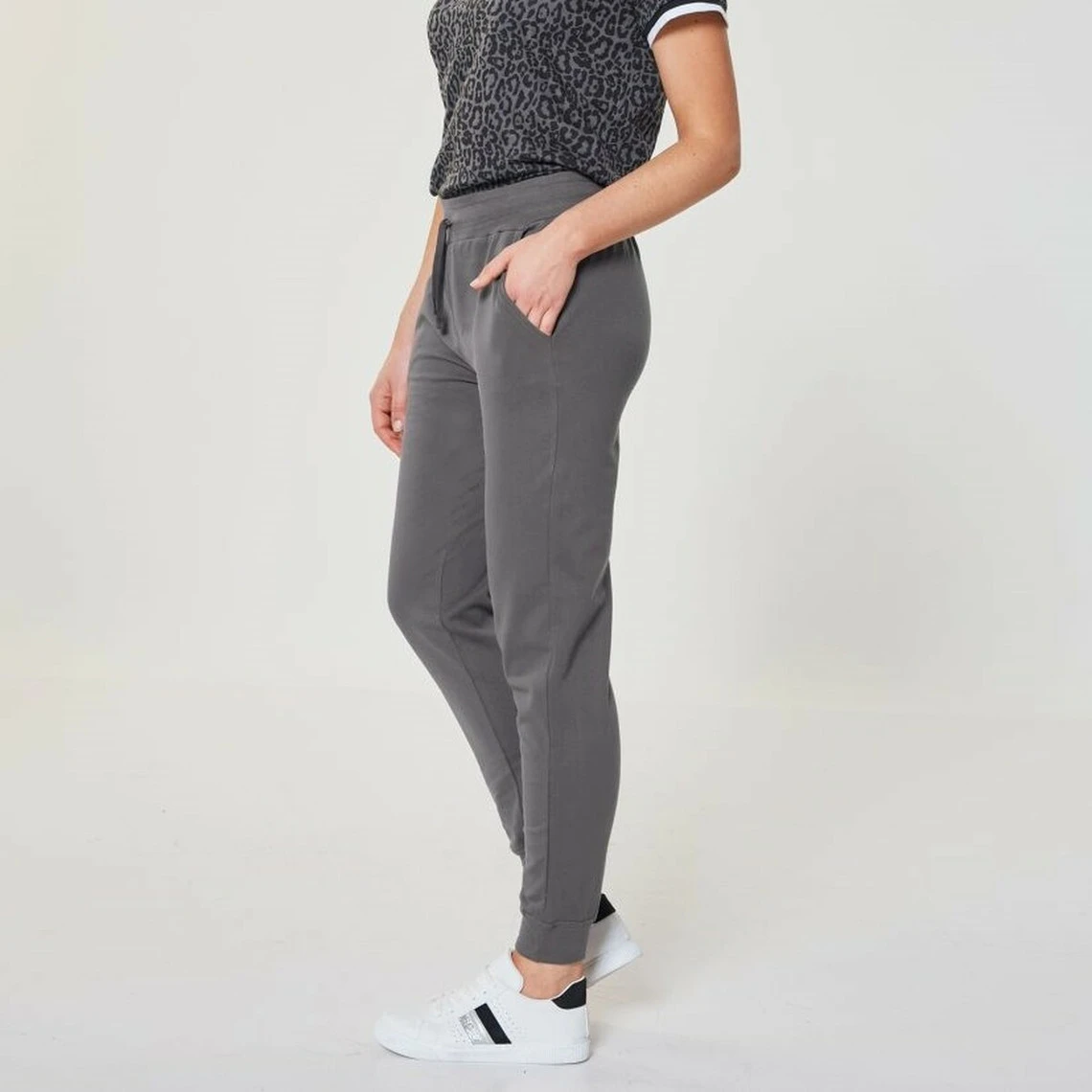 Pantalon De Jogging En Molleton Côtelé à La Taille | 3 SUISSES – Image 2