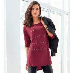 T-shirt - Rouge | T-shirt Manches Longues 3 SUISSES