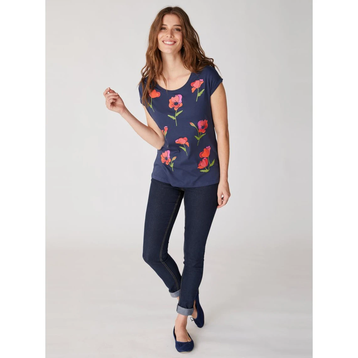 T-Shirt Manches Courtes Imprimé Floral | T-shirt Manches Courtes 3 SUISSES – Image 3