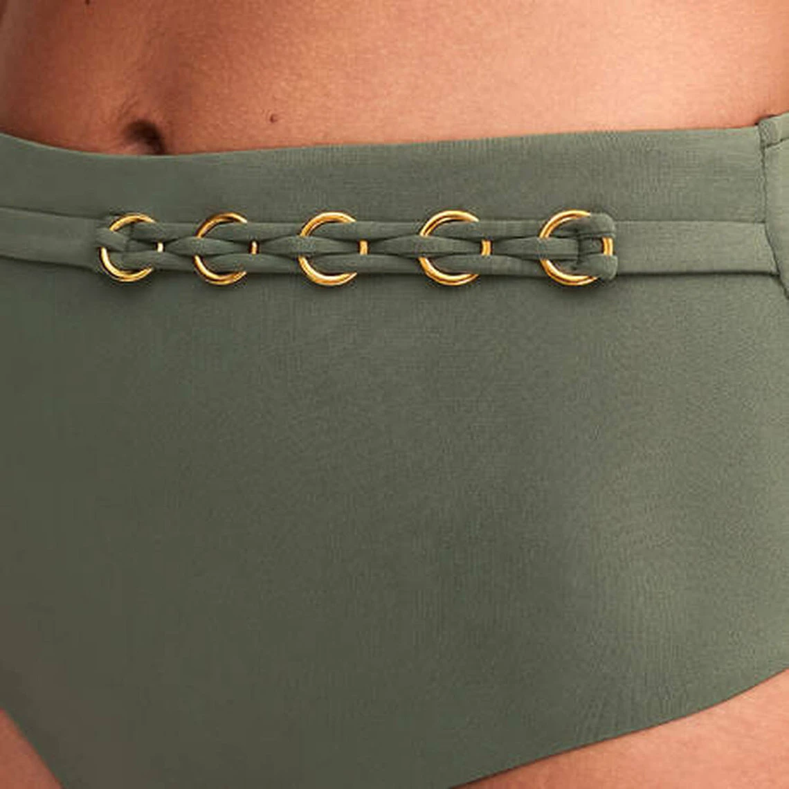 Culotte De Bain Taille Haute - Verte Chantelle Bain | 3 SUISSES