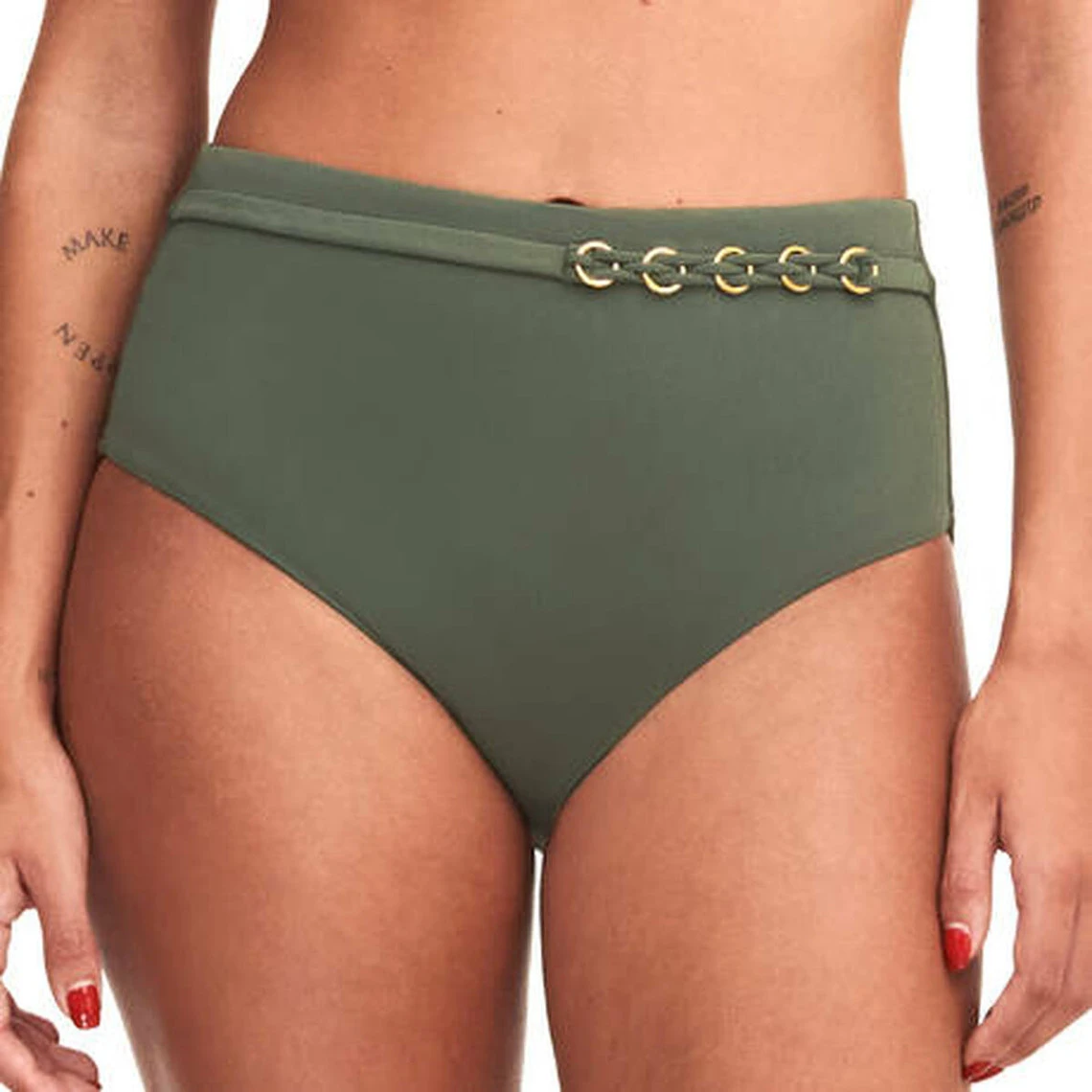 Culotte De Bain Taille Haute - Verte Chantelle Bain | 3 SUISSES – Image 2