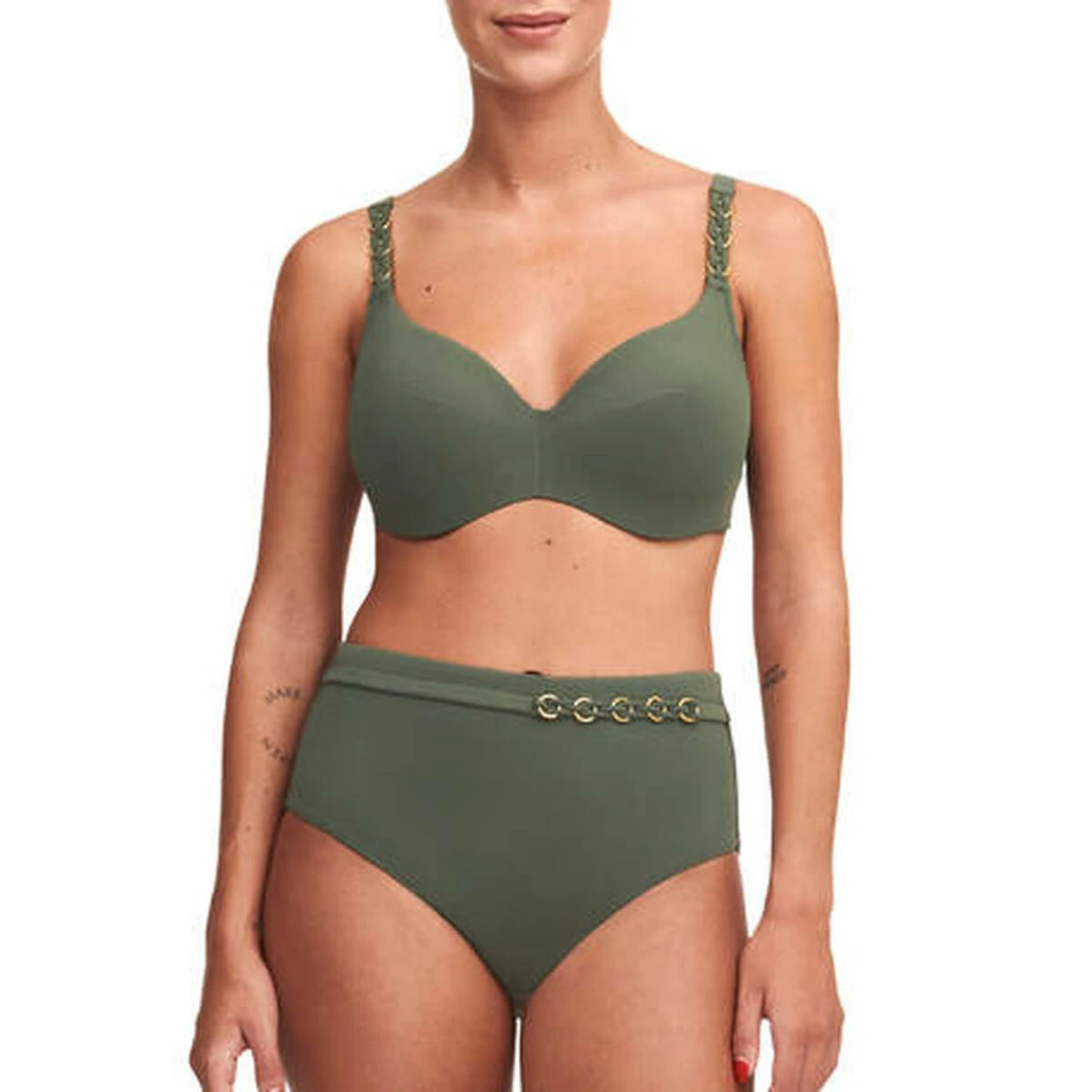 Culotte De Bain Taille Haute - Verte Chantelle Bain | 3 SUISSES – Image 5