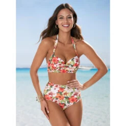 Bas De Bikini à Imprimé Tropical Avec Volants | 3 SUISSES