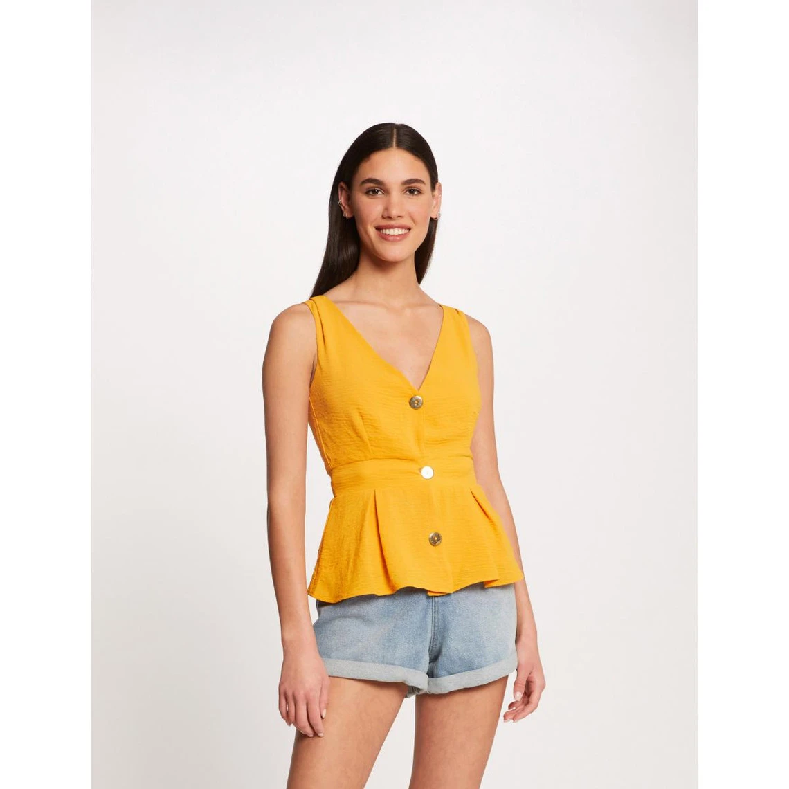 MORGAN Blouse Bretelles Larges Avec Boutons | Blouse 3 SUISSES