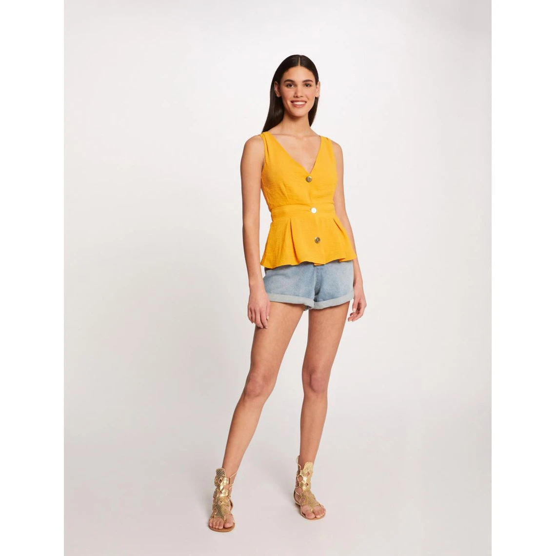 MORGAN Blouse Bretelles Larges Avec Boutons | Blouse 3 SUISSES – Image 2