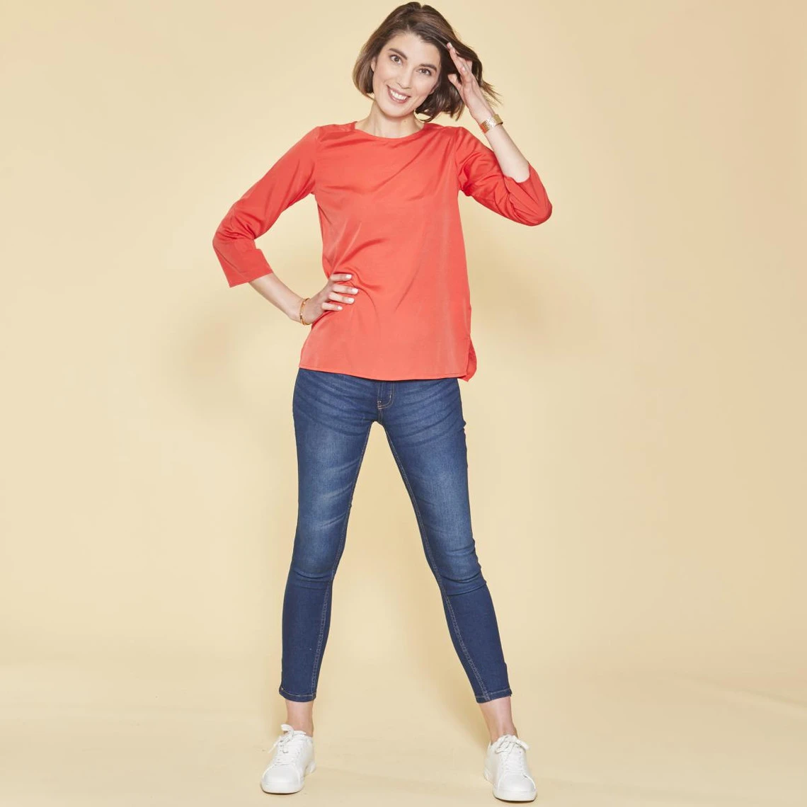 Blouse Fendue Manches 3/4 Ajustables Femme | Blouse 3 SUISSES – Image 3