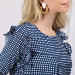 Blouse Manches 3/4 à Volants | Blouse 3 SUISSES