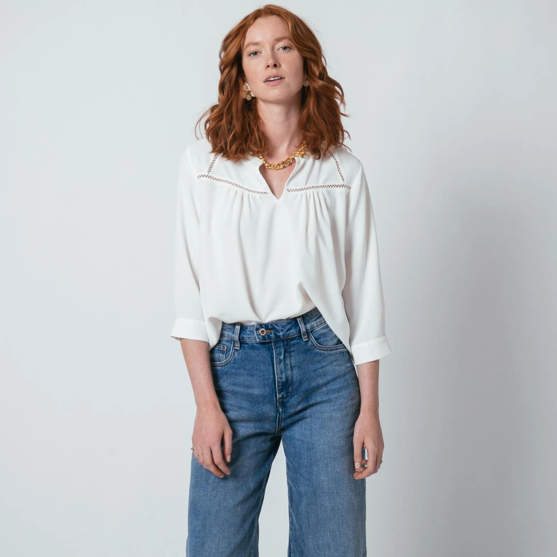 Blouse Manches 3/4 Agnès | Blouse 3 SUISSES