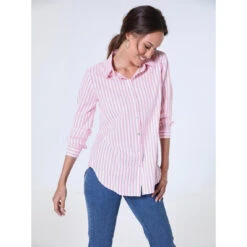 Chemise Ă Rayures Manche Longue Bas Arrondi | 3 SUISSES