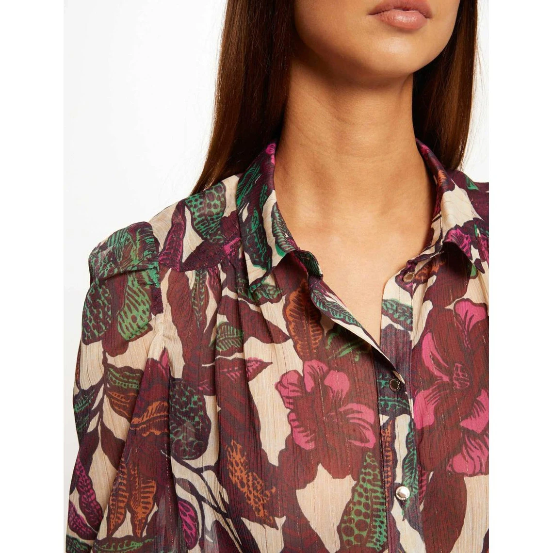 MORGAN Chemise Manches Longues Imprimé Végétal | 3 SUISSES – Image 4
