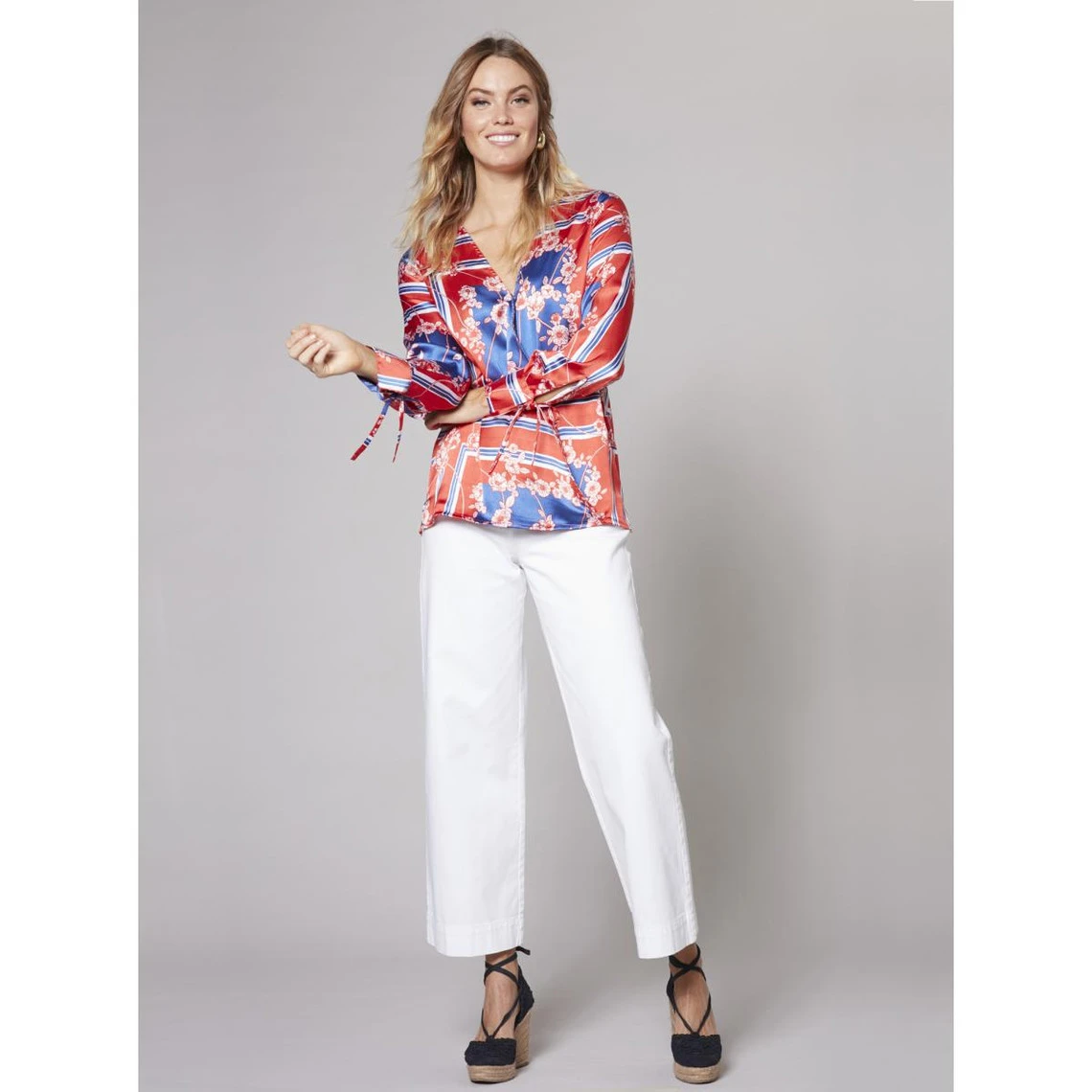 Chemisier Cache Cœur En Satin Imprimé | Chemise 3 SUISSES – Image 2