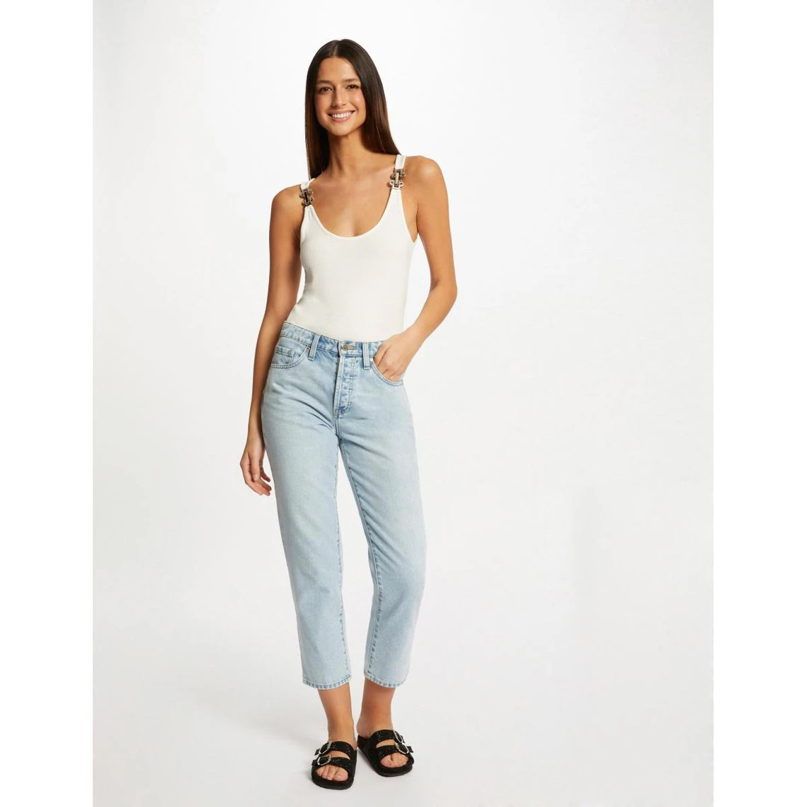 MORGAN Débardeur Bretelles Larges à Ornements | 3 SUISSES – Image 2