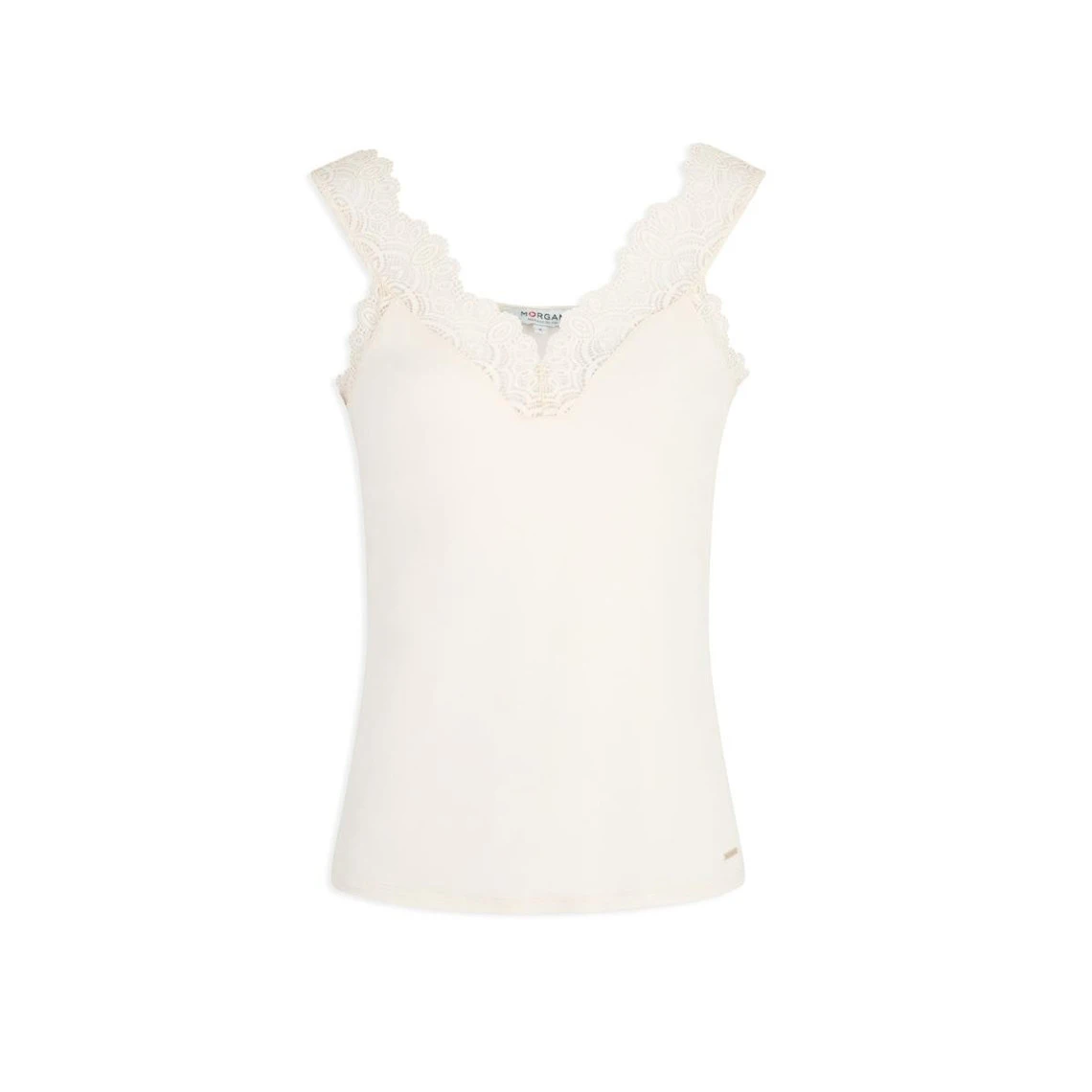 MORGAN Débardeur Bretelles Larges Avec Dentelle | 3 SUISSES – Image 3