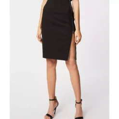 JUPE JIPPY Femme Morgan - Noir | Jupe Mi-longue 3 SUISSES