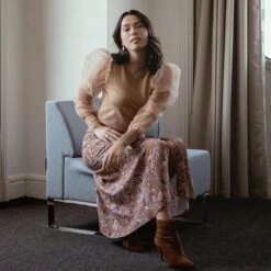 Jupe Boutonnée Céline | Jupe Mi-longue 3 SUISSES