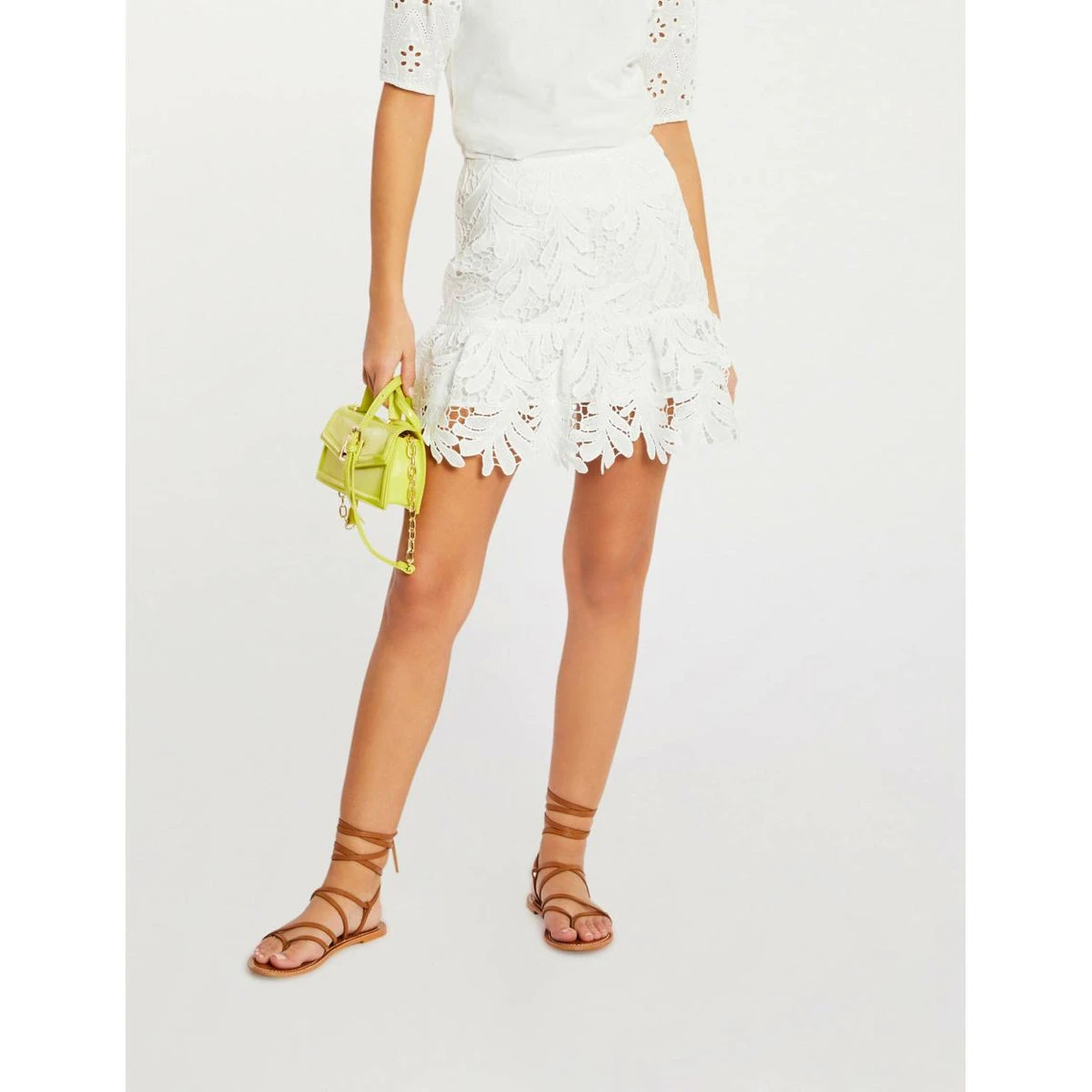 MORGAN Jupe Courte Ă Dentelle | 3 SUISSES