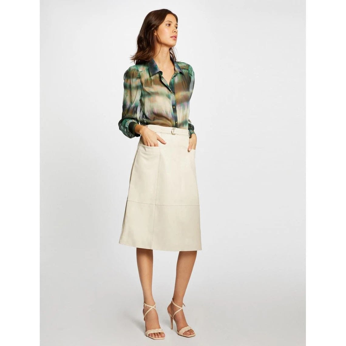 MORGAN Jupe Droite Ceinturée | 3 SUISSES – Image 2