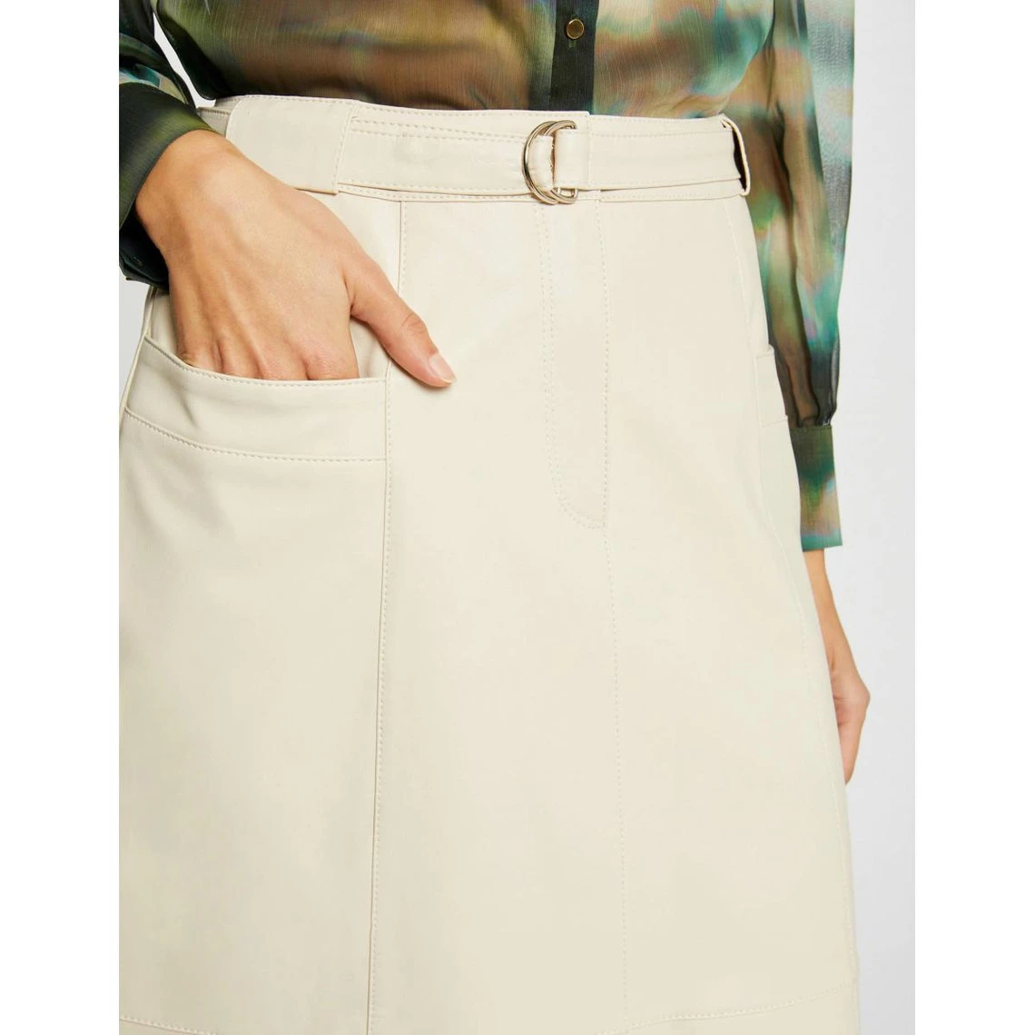 MORGAN Jupe Droite Ceinturée | 3 SUISSES – Image 4