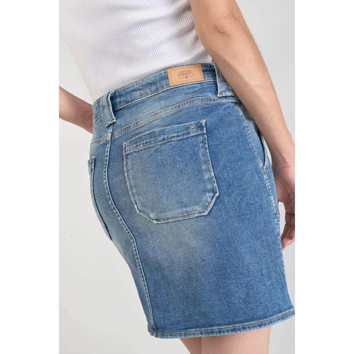 LE TEMPS DES CERISES Jupe Droite En Jeans CARY | 3 SUISSES – Image 4
