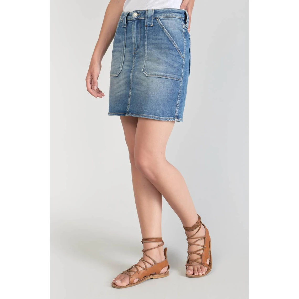 LE TEMPS DES CERISES Jupe Droite En Jeans CARY | 3 SUISSES – Image 5