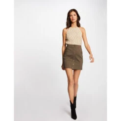MORGAN Jupe Droite Taille Haute Boutonnée | 3 SUISSES