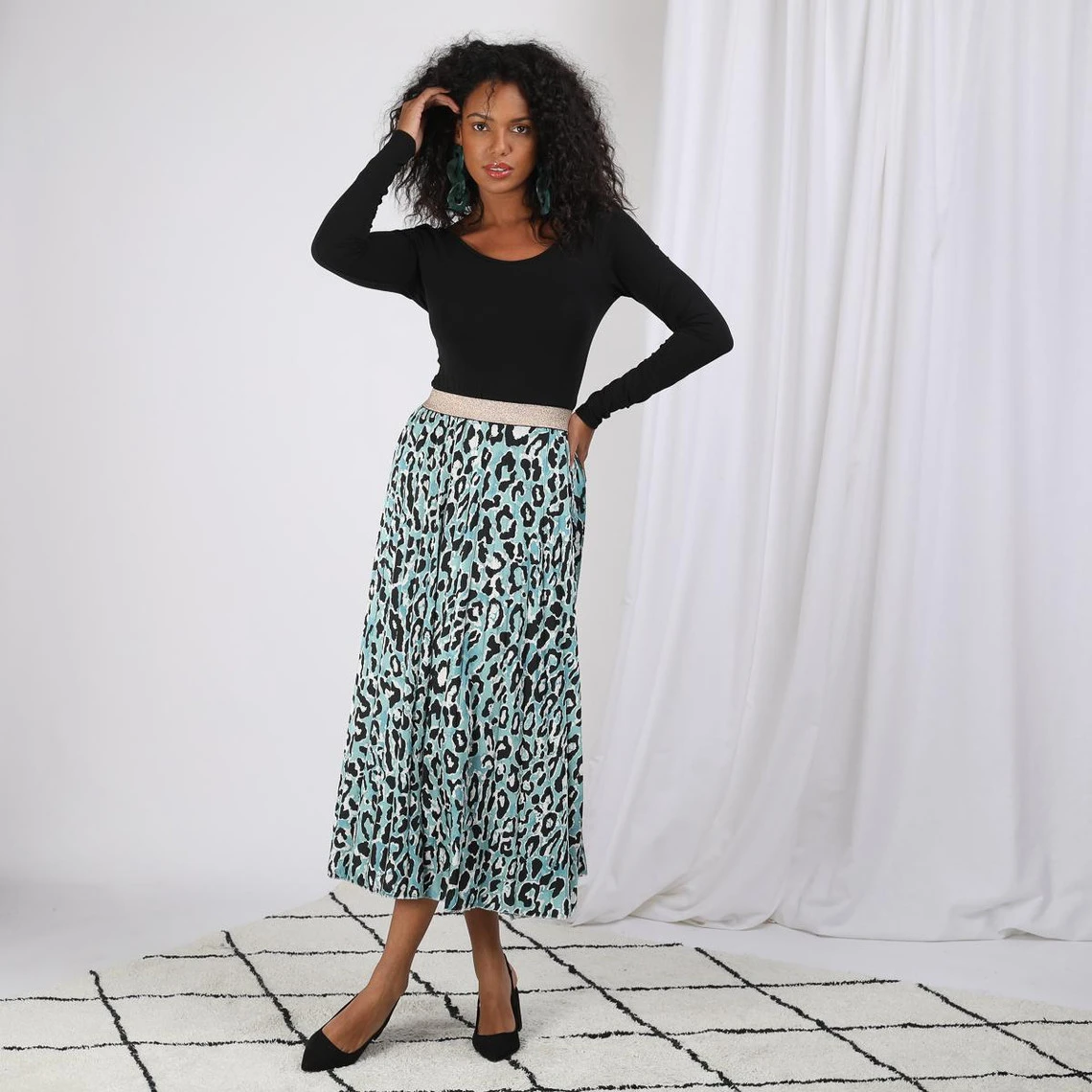 Jupe Léopard Telma | Jupe Longue 3 SUISSES – Image 2