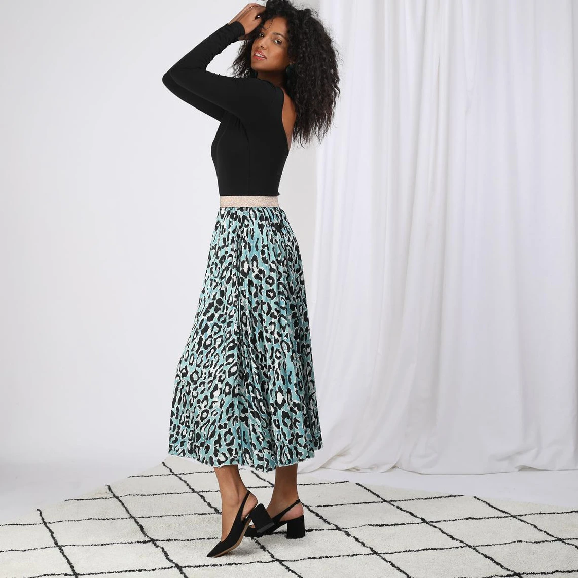 Jupe Léopard Telma | Jupe Longue 3 SUISSES – Image 3