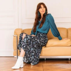 Jupe Longue à Fleurs Chloé | 3 SUISSES