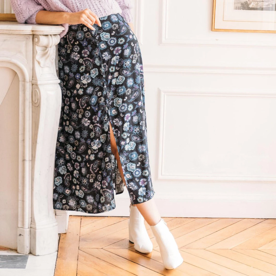 Jupe Longue à Fleurs Chloé | 3 SUISSES – Image 4