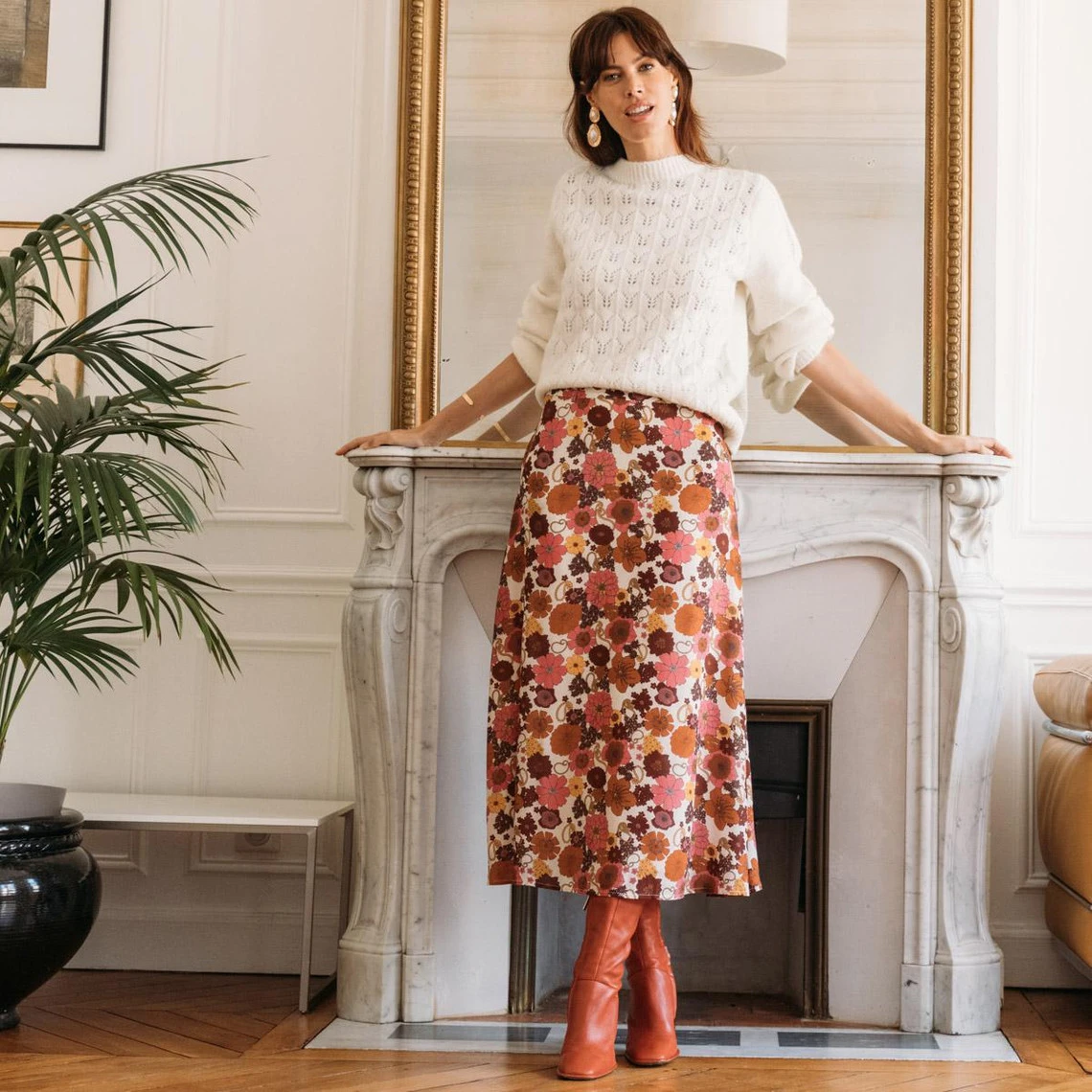 Jupe Longue Ă Fleurs Julie | 3 SUISSES