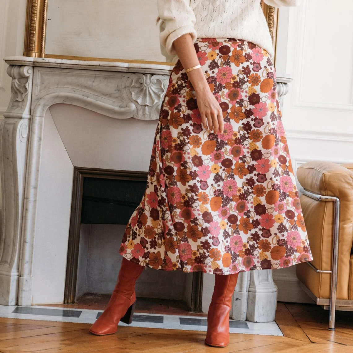 Jupe Longue à Fleurs Julie | 3 SUISSES – Image 2