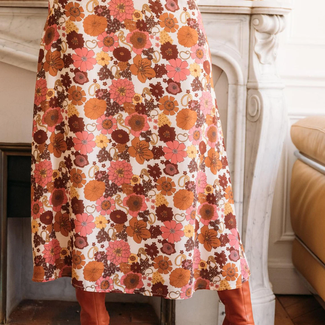 Jupe Longue à Fleurs Julie | 3 SUISSES – Image 3