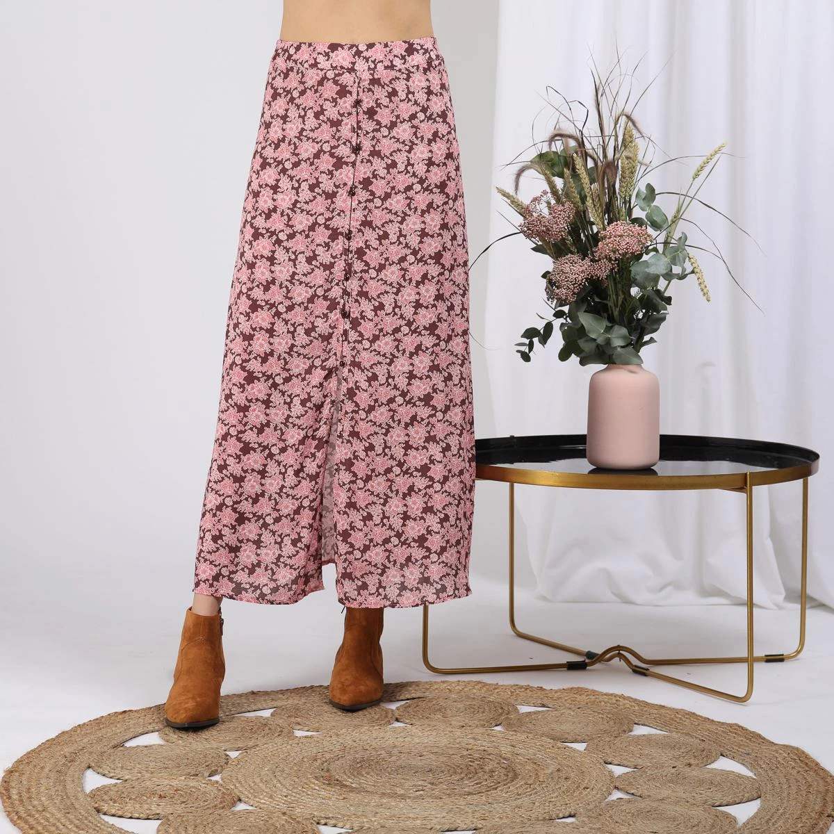 Jupe Longue Boutonnée Amy Réédition | Jupe Mi-longue 3 SUISSES – Image 4