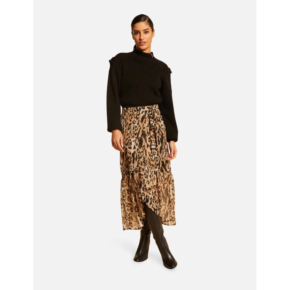 MORGAN Jupe Longue Portefeuille Imprimée MULTICO | 3 SUISSES – Image 2