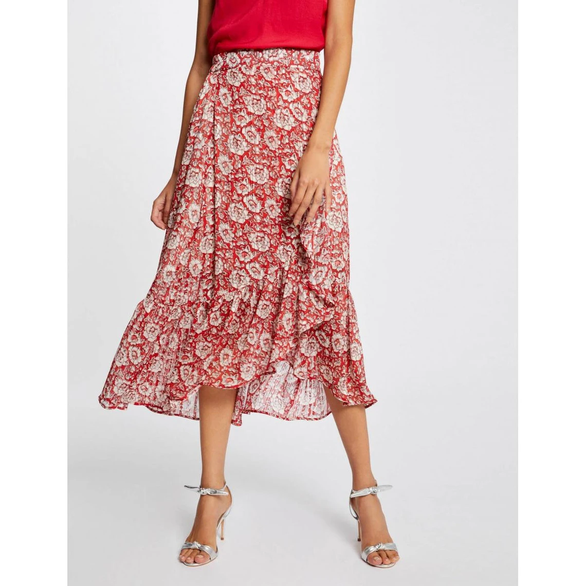 MORGAN Jupe Midi évasée Imprimé Floral | 3 SUISSES – Image 2