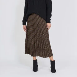 Jupe Plissée Imprimée Graphique Holly | Jupe Mi-longue 3 SUISSES