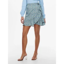 ONLY Jupe Portefeuille Bleu | 3 SUISSES