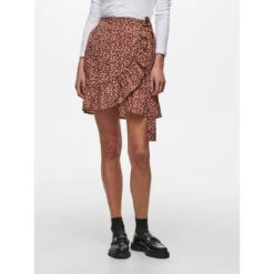 ONLY Jupe Portefeuille Rouge | 3 SUISSES