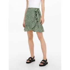 ONLY Jupe Portefeuille Vert | 3 SUISSES