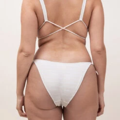 Culotte De Bain Ă Noeuds Taille Haute - Ivoire Pool Day | 3 SUISSES