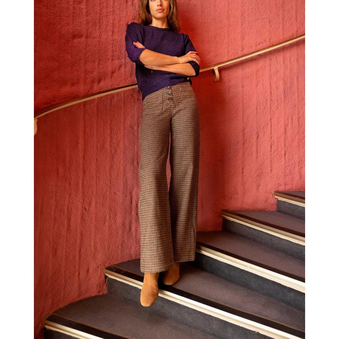 LA PETITE ETOILE Pantalon Carreaux ELYN | 3 SUISSES – Image 3