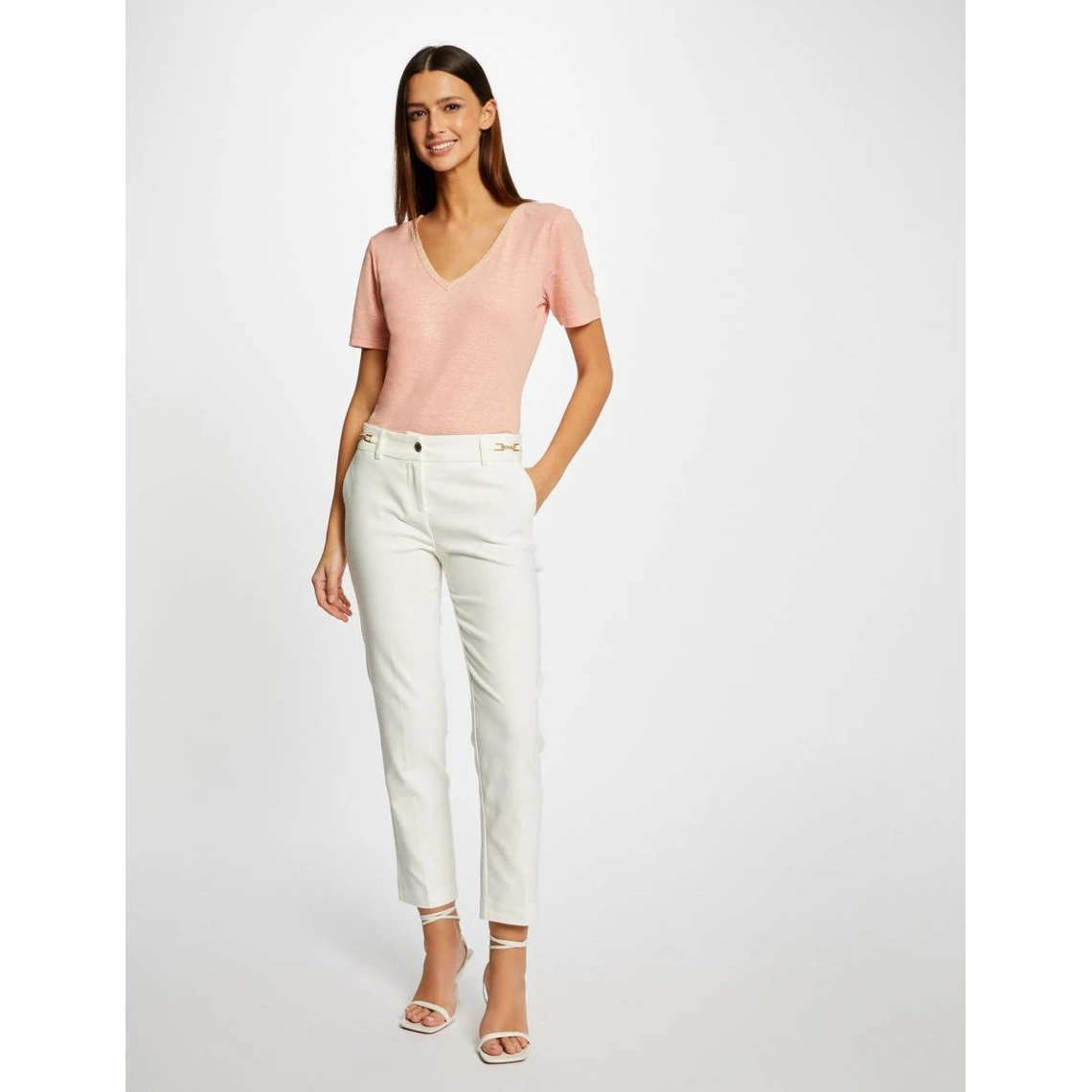 MORGAN Pantalon Cigarette 7/8ème à Ornements | 3 SUISSES – Image 2