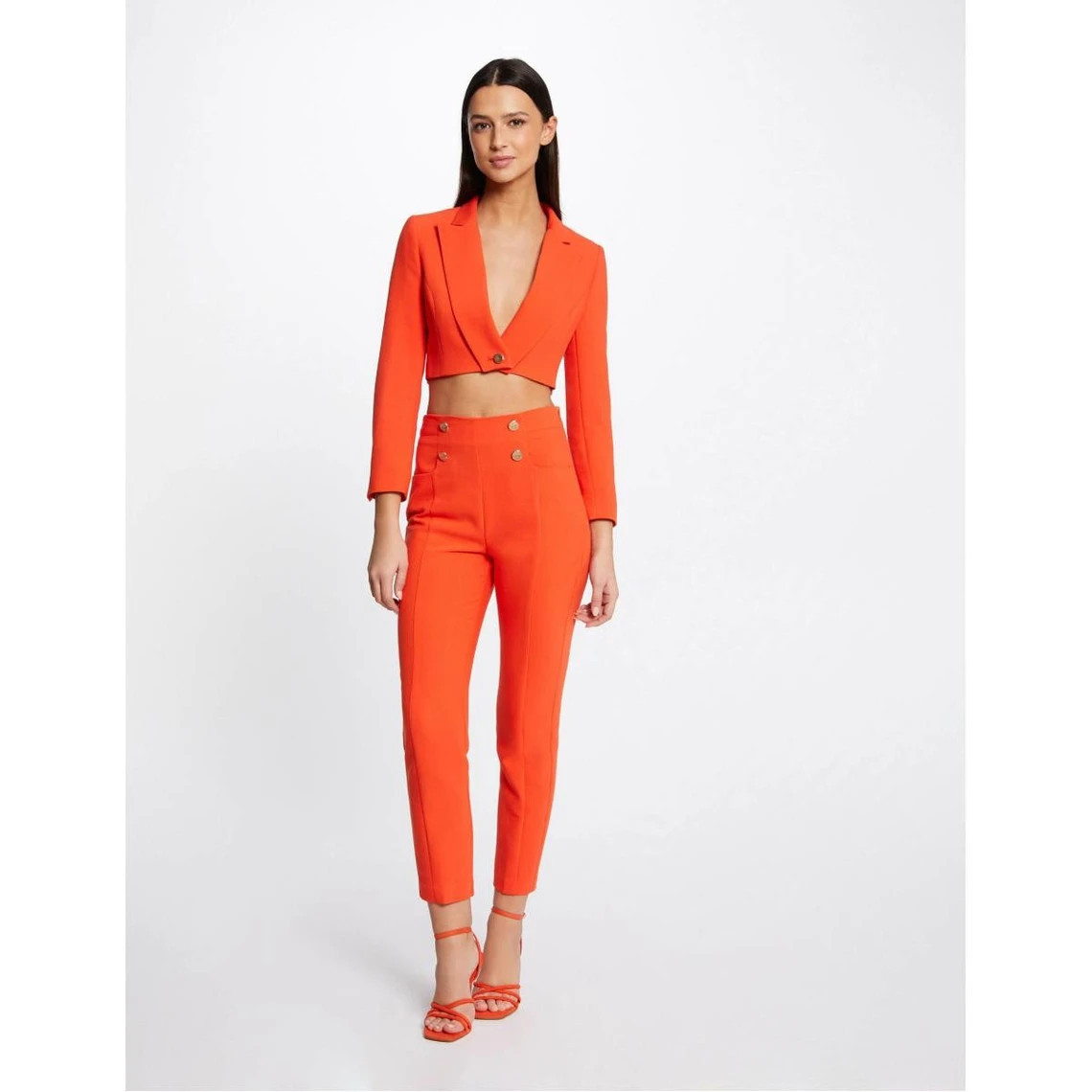 MORGAN Pantalon City Ajusté 7/8ème Avec Boutons | 3 SUISSES – Image 2