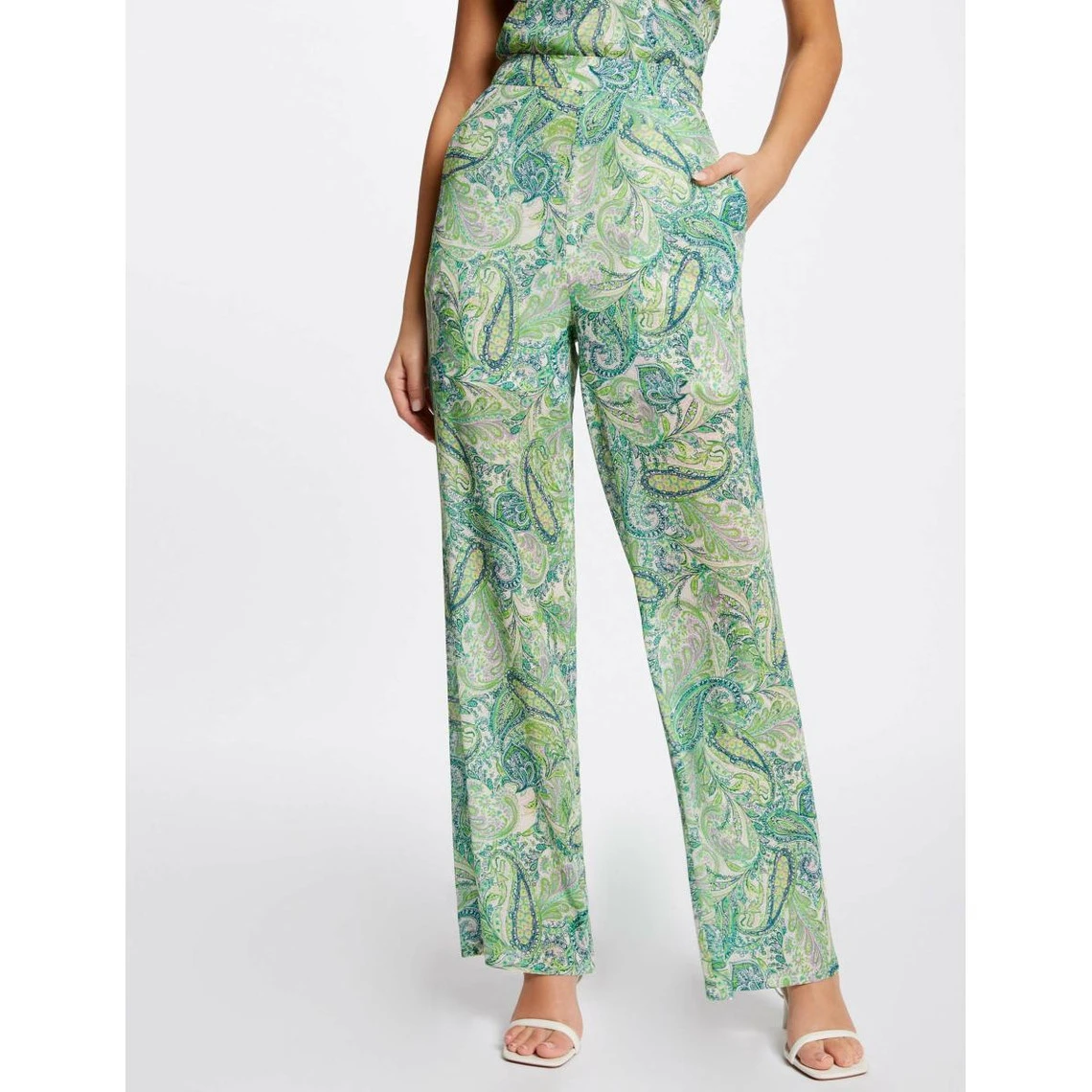 MORGAN Pantalon Droit Fluide Imprimé Cachemire | 3 SUISSES – Image 4