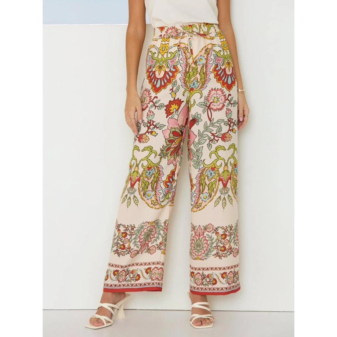 Pantalon Droit Long Imprimé Oriental | 3 SUISSES – Image 2