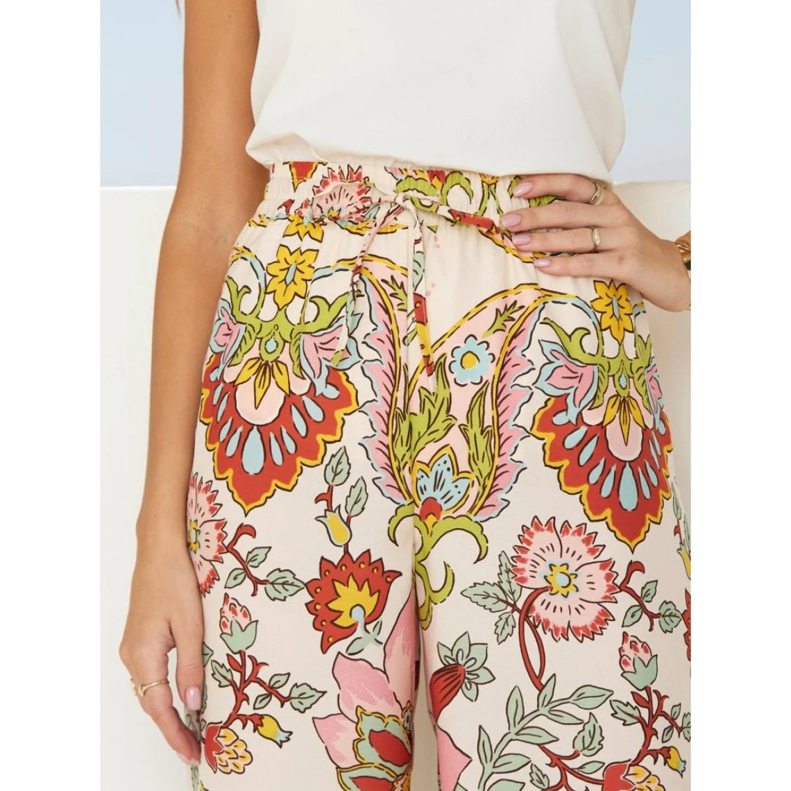 Pantalon Droit Long Imprimé Oriental | 3 SUISSES – Image 4