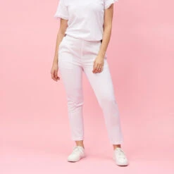 Pantalon élastique Coupe 5 Poches Femme - ÉCRU | 3 SUISSES
