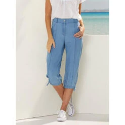 Pantalon En Denim Corsair à Ourlets Ajustables | 3 SUISSES