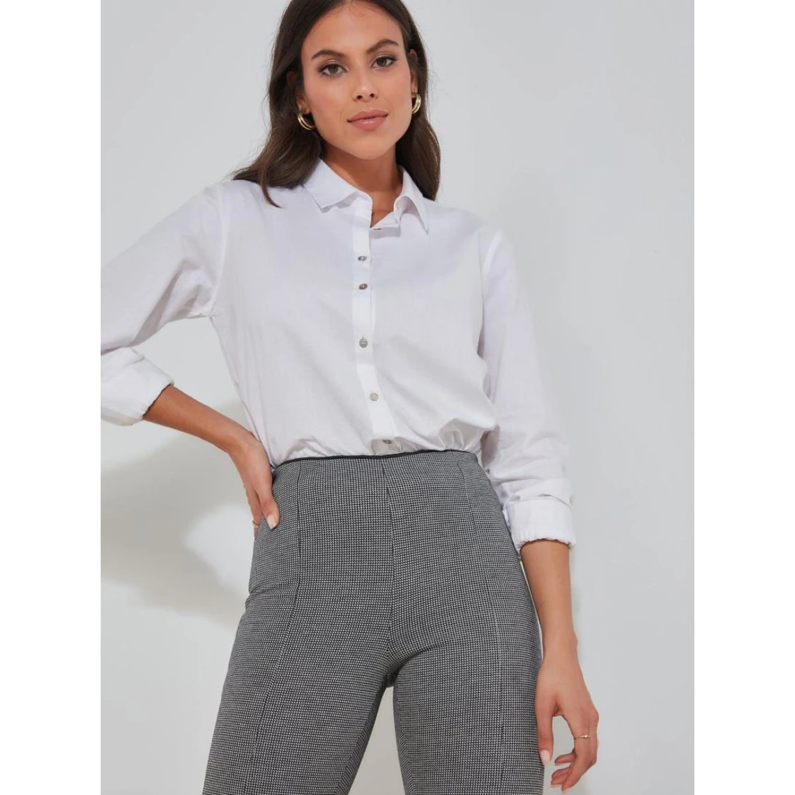 Pantalon En Maille Jacquard à Taille élastiquée | 3 SUISSES – Image 3