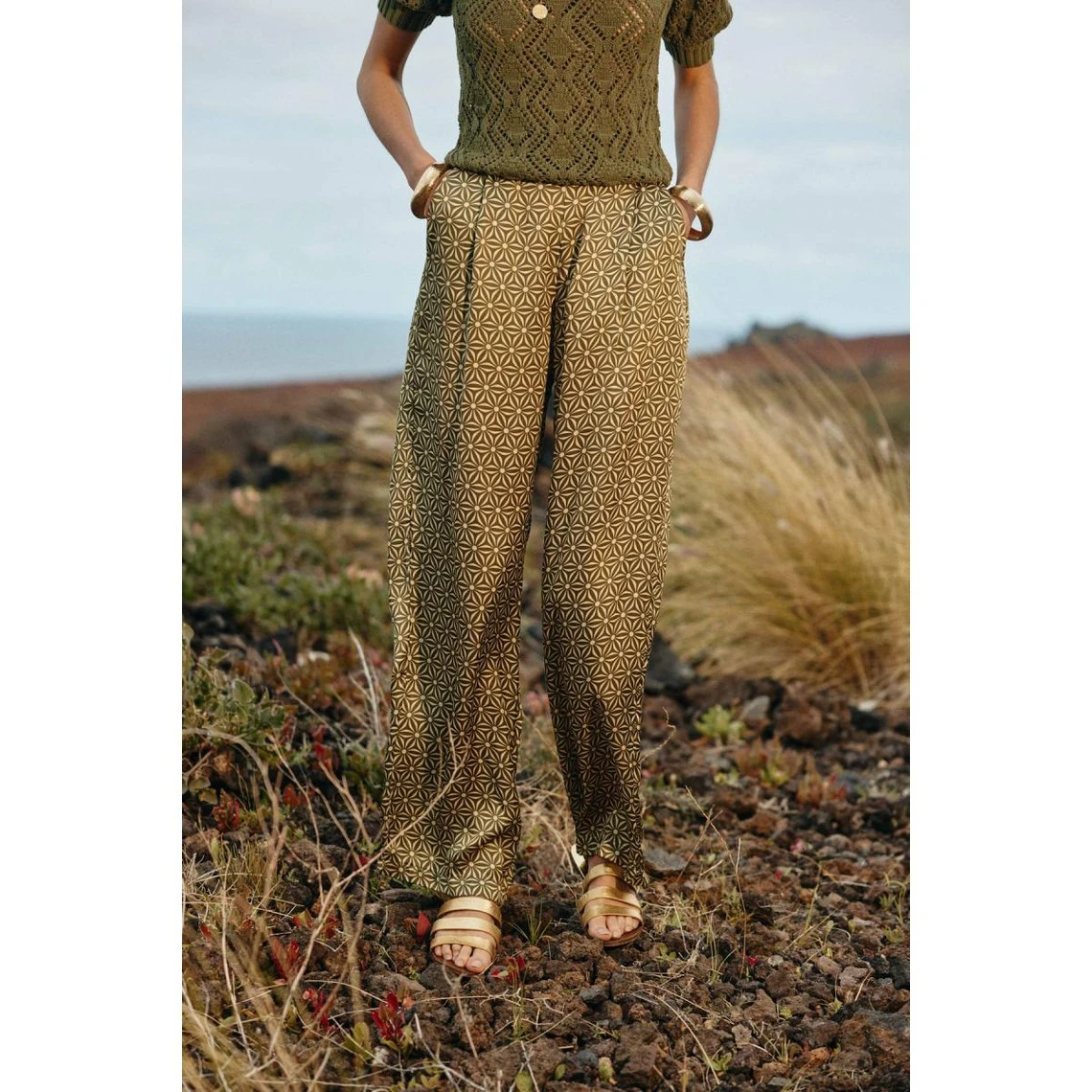 LA PETITE ETOILE Pantalon MOONA - Vert | 3 SUISSES – Image 2